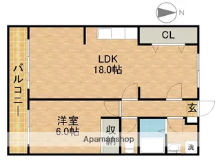アソルティ増楽町【4階】の間取り