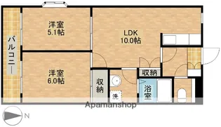 フェリシアSUZUKI【2階】の間取り