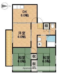 ソレアードIIDAⅡ【101号室】の間取り