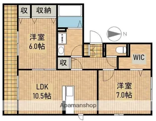 シェーンヴェルデA【3階】の間取り