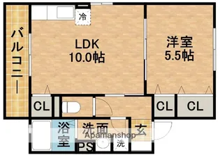 メイプルⅡ【1階】の間取り