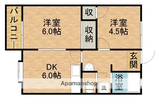ベルハイツ【1階】の間取り