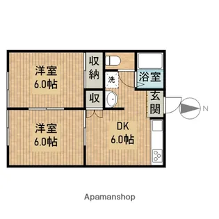大池アークシティ【202号室】の間取り