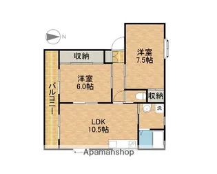 ピュアタウンS【2階】の間取り
