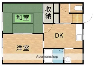 ベルコリーヌB【1階】の間取り