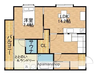 アーデン宮脇A【2階】の間取り