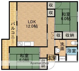 メゾンポレール【3階】の間取り