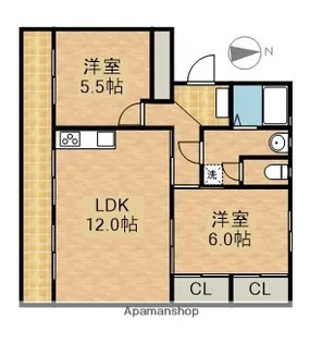 袴田マンション【3階】の間取り