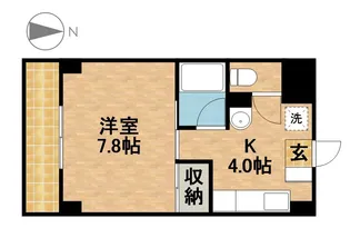 アベニュー山下【6階】の間取り
