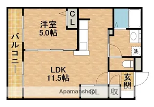 静岡県浜松市中央区萩丘2丁目【マンション】の間取り