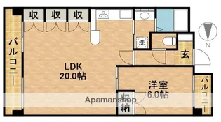 クレール浜松Ⅱ【6階】の間取り
