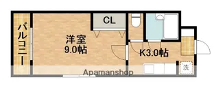 メゾンポプリ【1階】の間取り
