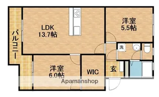 マンションクリエイト【2階】の間取り