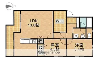 ハイクレストサンシャインⅠ【1階】の間取り
