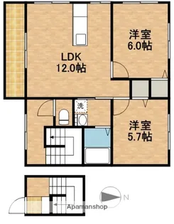 グランルーフメゾン【2階】の間取り