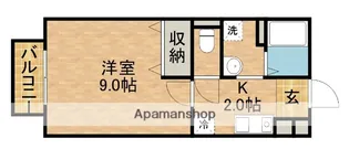 パークハウスヴェルデA【1階】の間取り