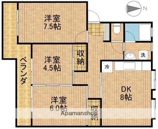 ラ・エスペランサハーネ【306号室】の間取り