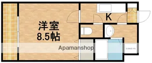 1Kの間取り画像