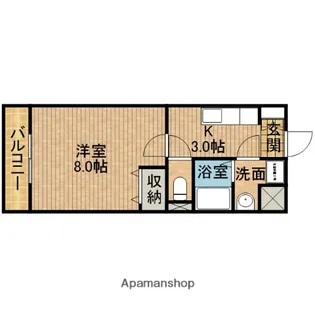 プレジール【1階】の間取り
