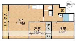 ルグラン嶋津【A1号室】の間取り
