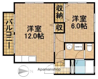 サニーサイド21【2階】の間取り