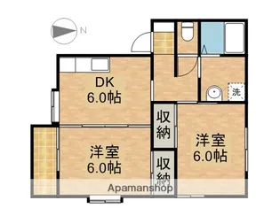 ハイツヴァイオレット【201号室】の間取り