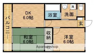 ポヌール半田【4階】の間取り