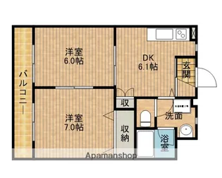 レーヴ【2階】の間取り