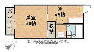 パールハウス【203号室】の間取り