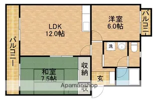 サンセットストリート【2階】の間取り