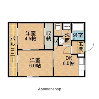 ピースⅠ【3階】の間取り