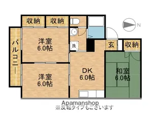 メゾンやまうちB【203号室】の間取り