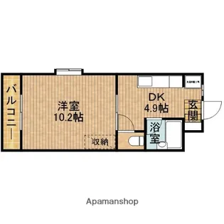 エスペランサⅠ【5階】の間取り