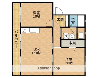 リ・グランドール【1階】の間取り