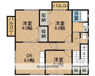 ストリームⅡ【2階】の間取り
