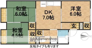 ヴァンベール柴田【2B号室】の間取り