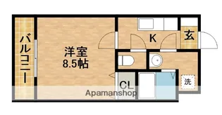 ブランナール泉【1階】の間取り