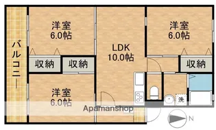 ヴェルドミール【3階】の間取り