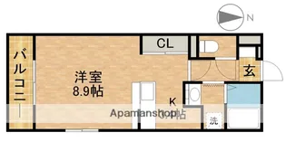 プランドール【1階】の間取り