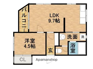 ベルガーデン【3階】の間取り