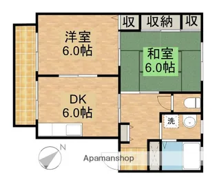 グリーンヒルB【2階】の間取り