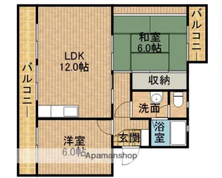 コーポハイブリッジ【3階】の間取り