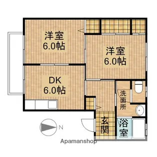 プラネット・テンA【1階】の間取り