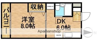 カトレアⅡ【2階】の間取り