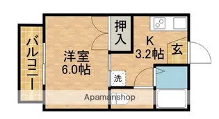 リバストン【203号室】の間取り