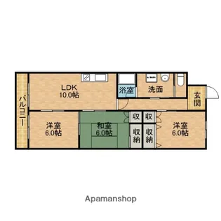 アイランドコート【1階】の間取り