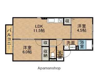 ランセN【2階】の間取り