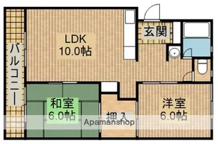 たちばなコーポ【1階】の間取り