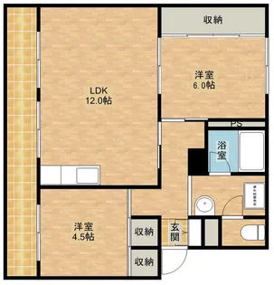 芳川マンション【C30号室】の間取り