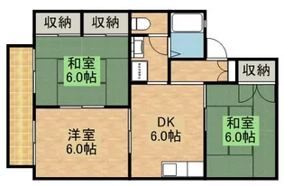 セジュールセゾンA【2階】の間取り